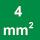 Nominal cross-section 4 mm²