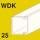 WDK trunking, trunking depth 25 mm