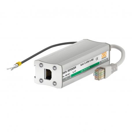 Fine protection 8-IND for Ethernet networks (Class D/CAT 5) 8 | Fine protection, 8 wires + shield |  | 6 | RJ45 8(8)