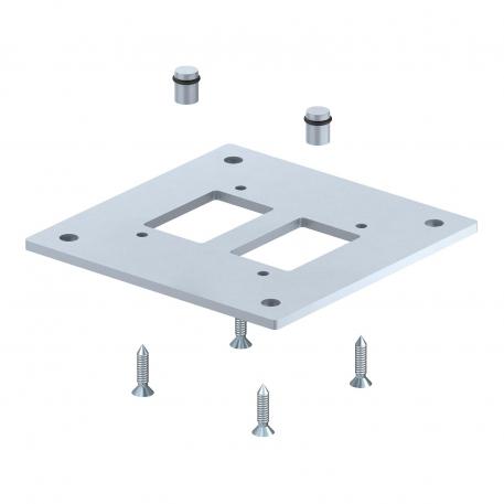 Floor plate for industrial pole