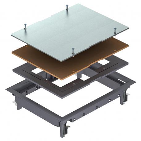 ZES6 inspection cover 5 | 10 | 6 | Iron grey; RAL 7011
